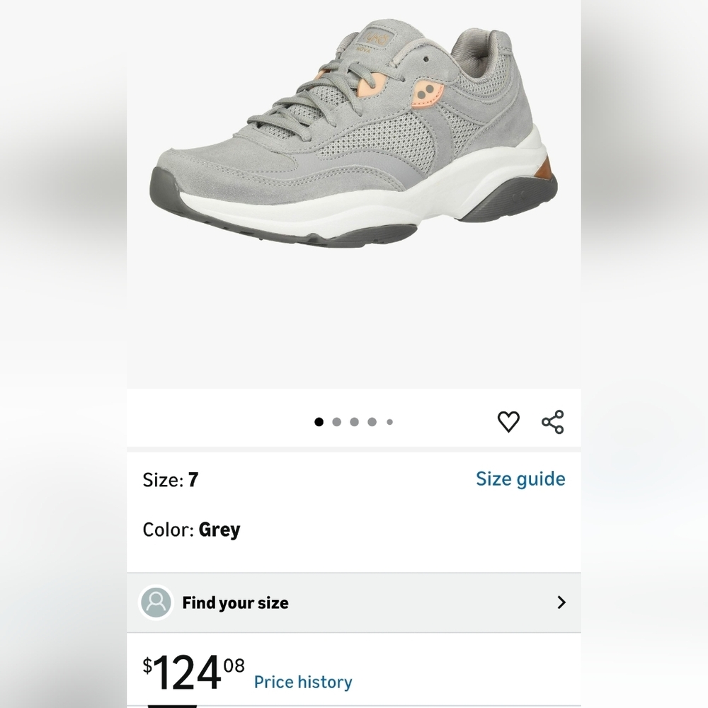 Ryka Nova SC Gray Suede Mesh Size 9M Womens Shoes Walking Comfort Sneaker - Picture 10 of 10